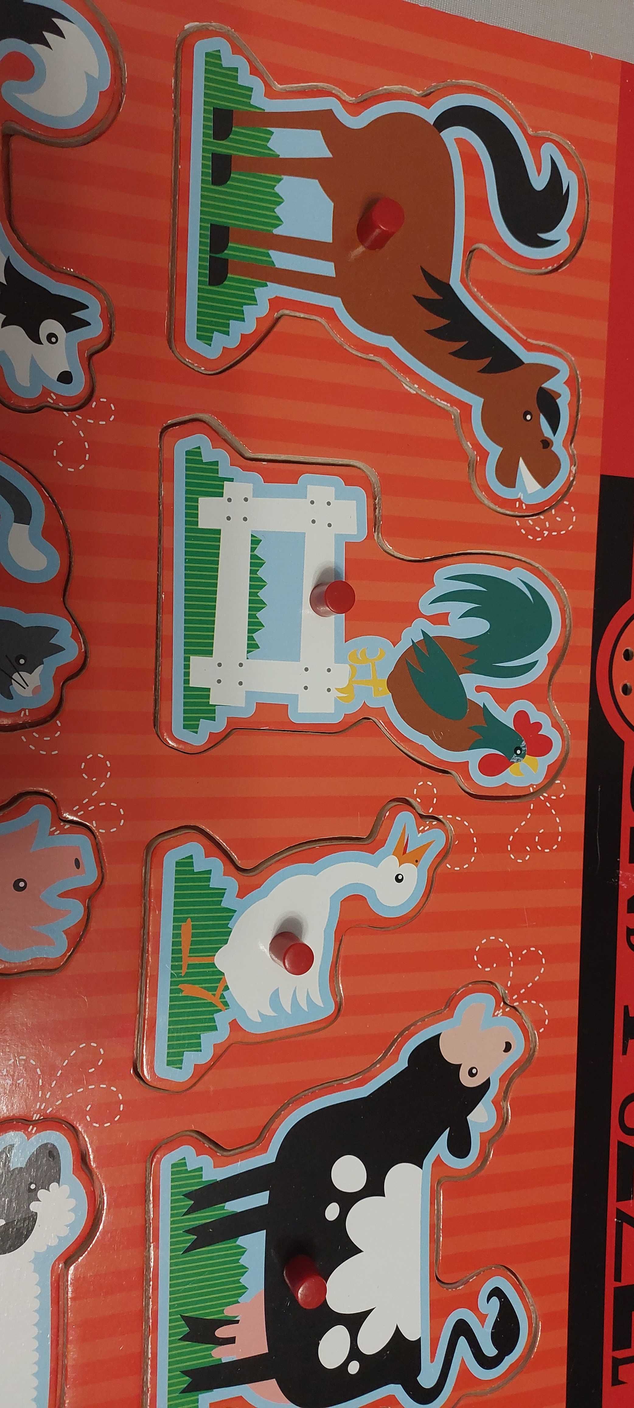 Puzzle Melissa & Doug Sound Puzzle 8 elementów Farm Animals