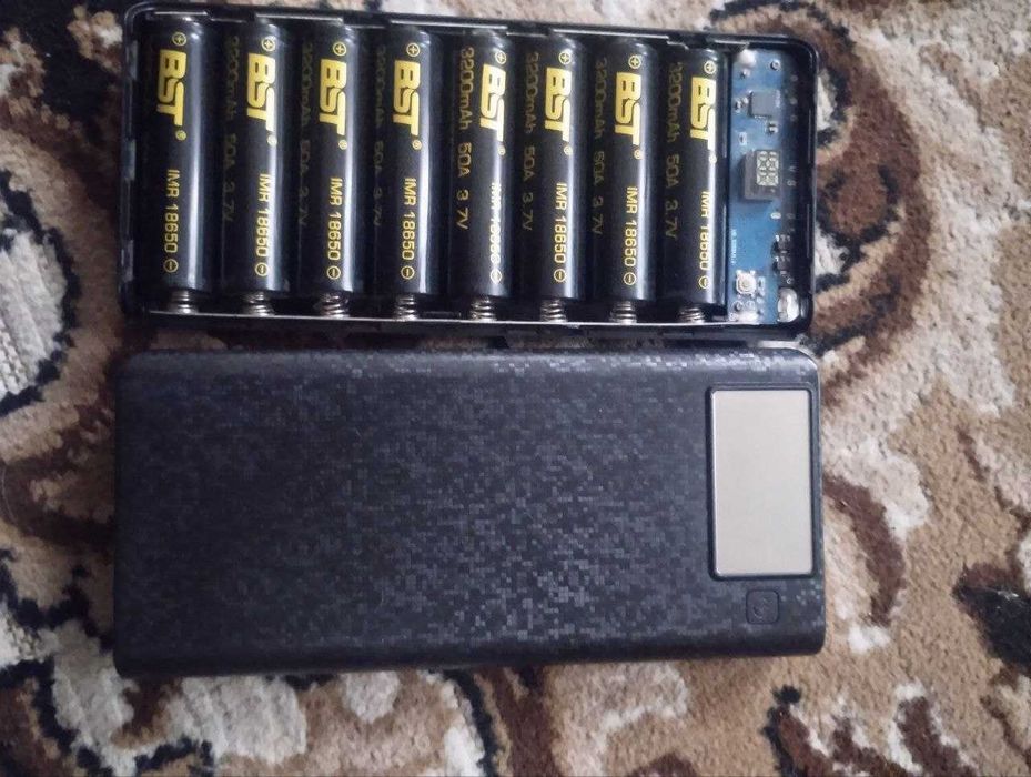 Корпус  Power Bank Case Micro-USB 2 Led для батарей 8x18650