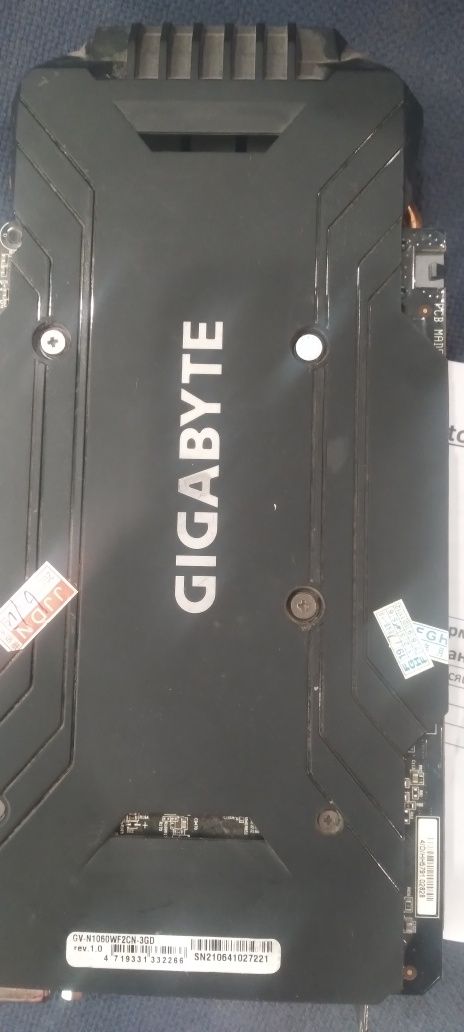 Gigabyte GeForce GTX1060 3Gb DDR5