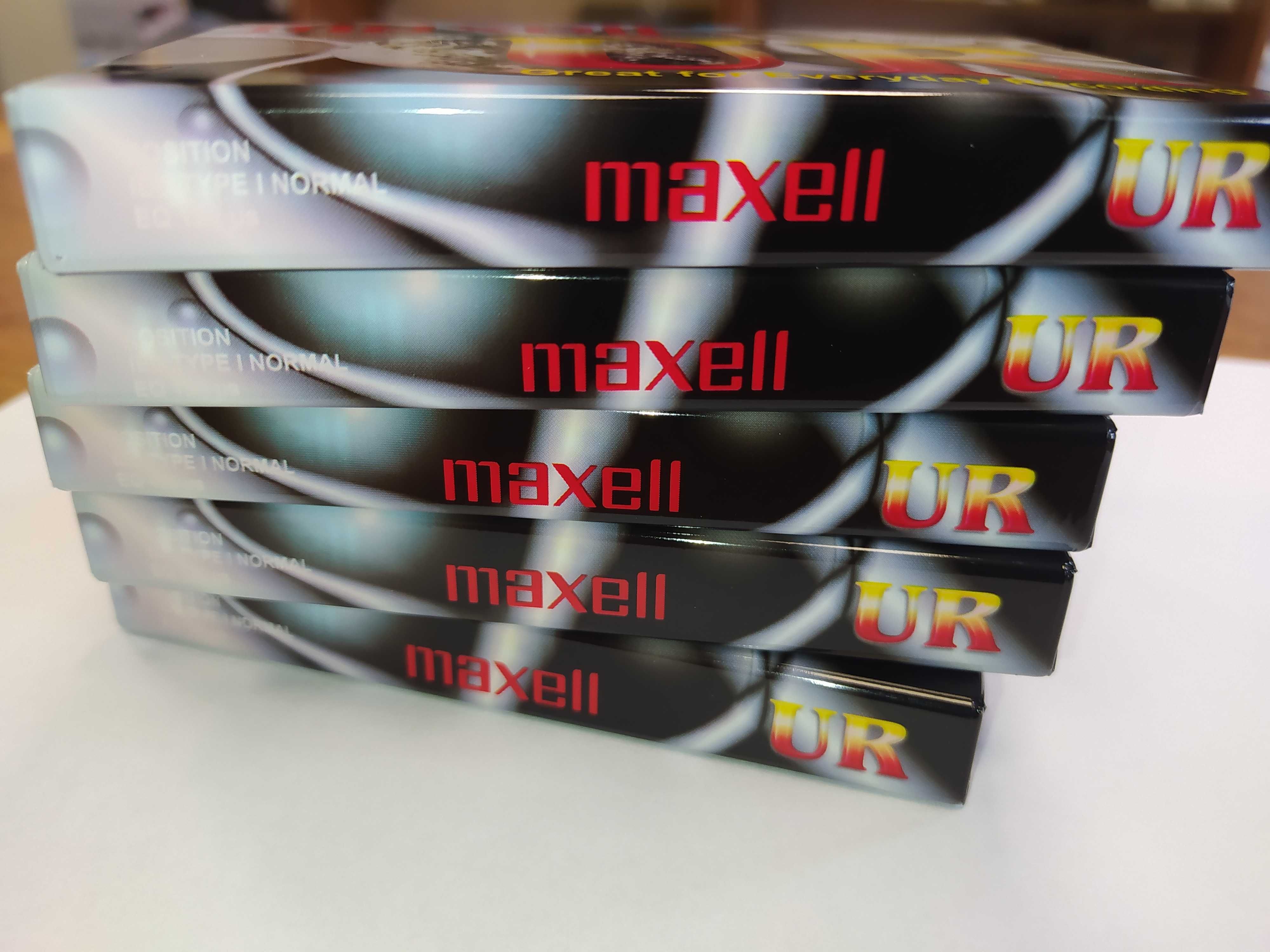 Kaseta audio Maxell UR 90 minut - 5 sztuk