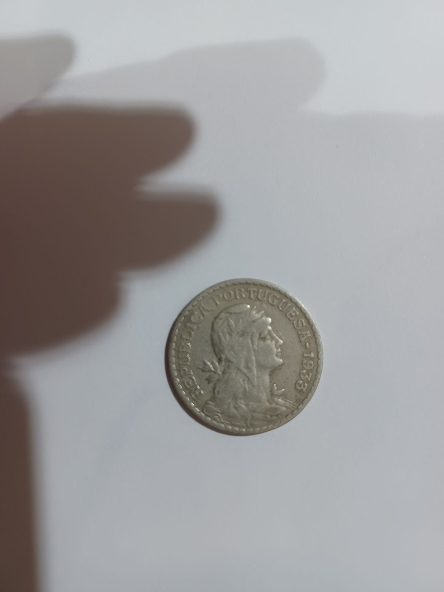 Moeda 1 escudo Guiné de 1933