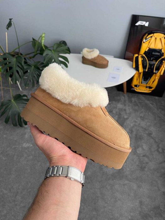 Женские сапоги UGG Coquette Platform Chestnut 36-41 Натур Замша! Хит!