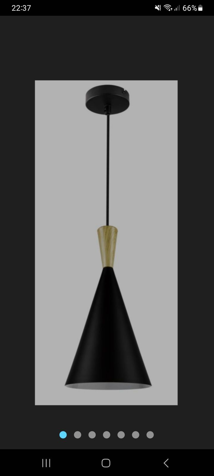 Lampa wisząca GoodHome Arraqis 1-punktowa E27 19 cm czarna