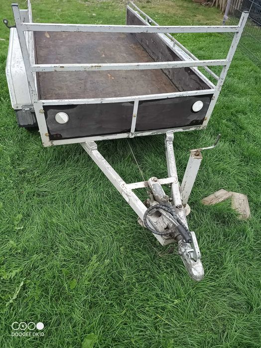 Przyczepka do minikoparki tandem dwuosiowa