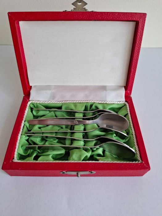 Łyżeczki małe, deserowe - PRL