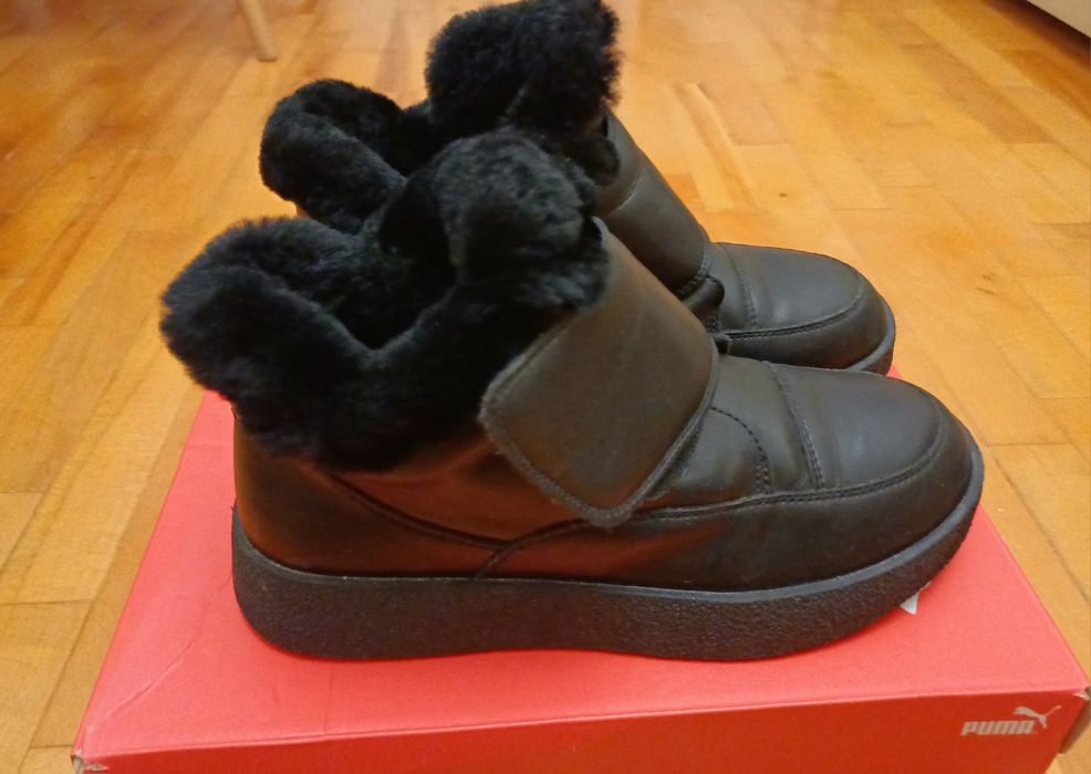 Шкіряні зимові черевики 39 розмір