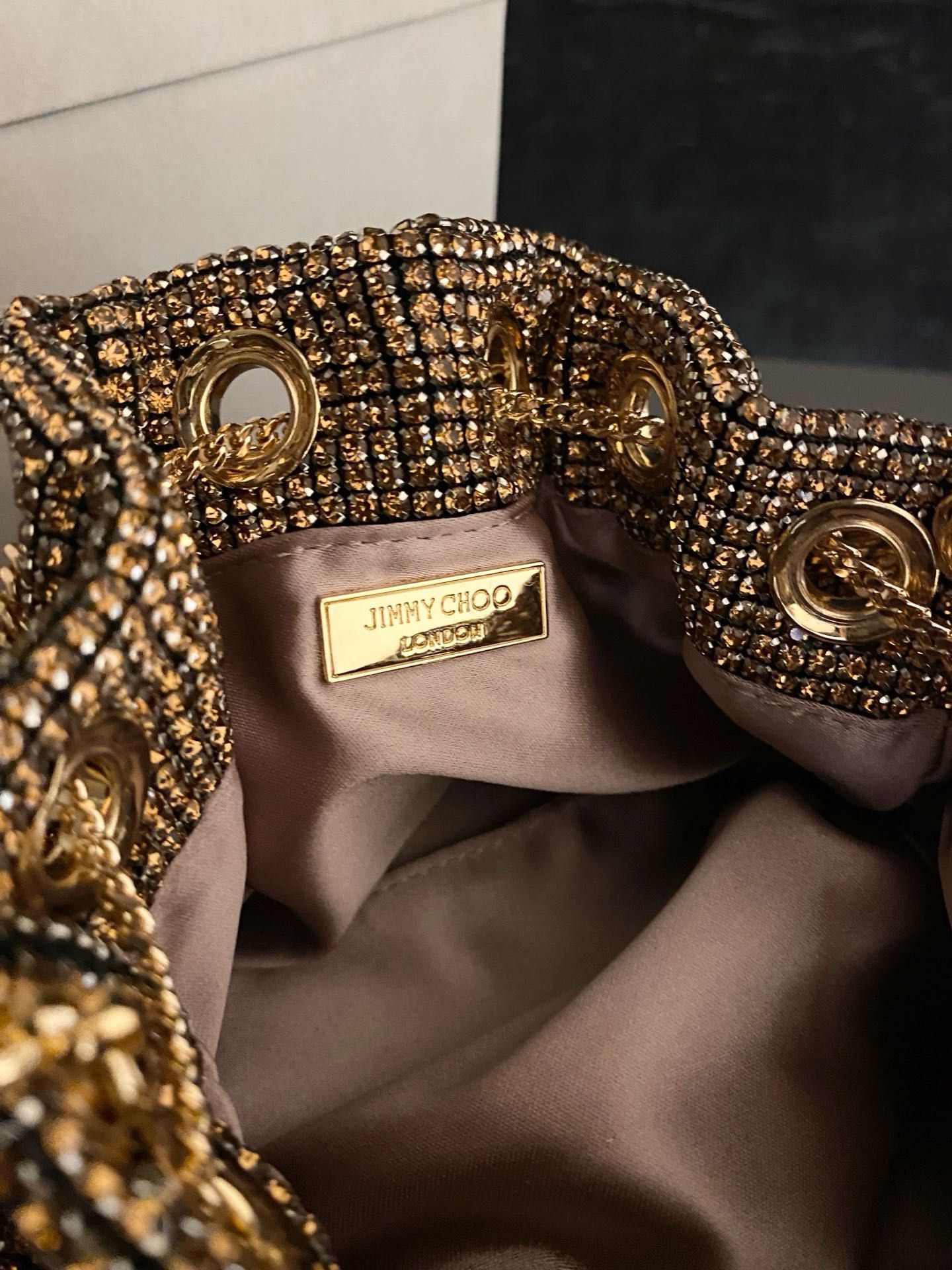 JIMMY CHOO – srebrna torebka