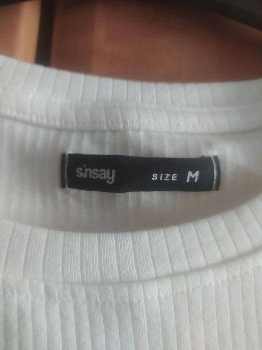 Sweter t-shirt z krótkim rękawem koszulka bawełniana bluzka 38 M