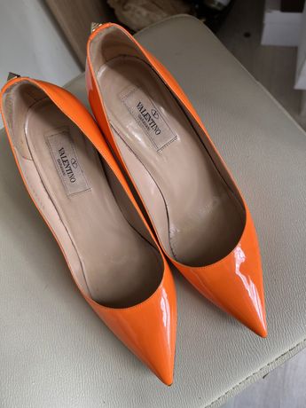 Оранжевые Туфли Valentino