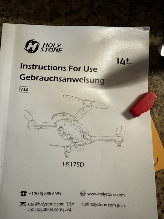 Дрон Holy Stone GPS з камерою 4K для дорослих, квадрокоптер HS175D
