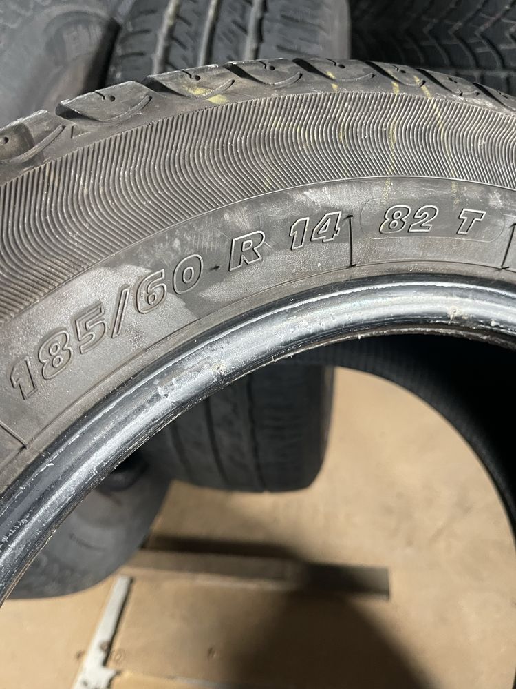 R14 185/60 шини на літо.
