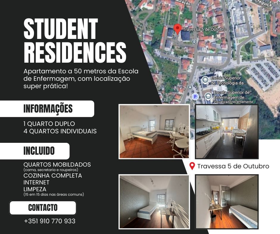 Quartos para estudantes