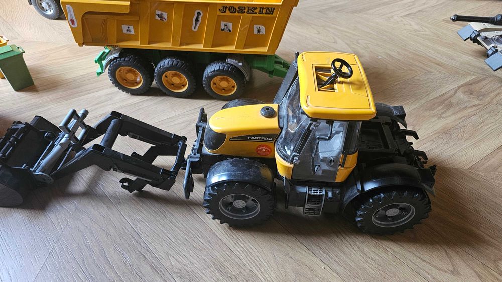Bruder Smieciarka, Traktor, Ciężarówka, Przyczepa, Man, Fastrac