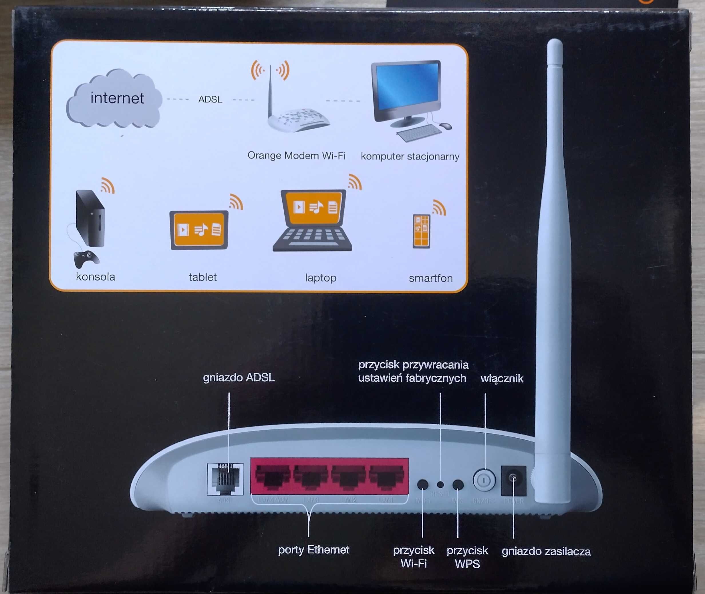 Modem Wi-Fi Orange TP-LINK TD-W8950N ADLS2+ 802.11n