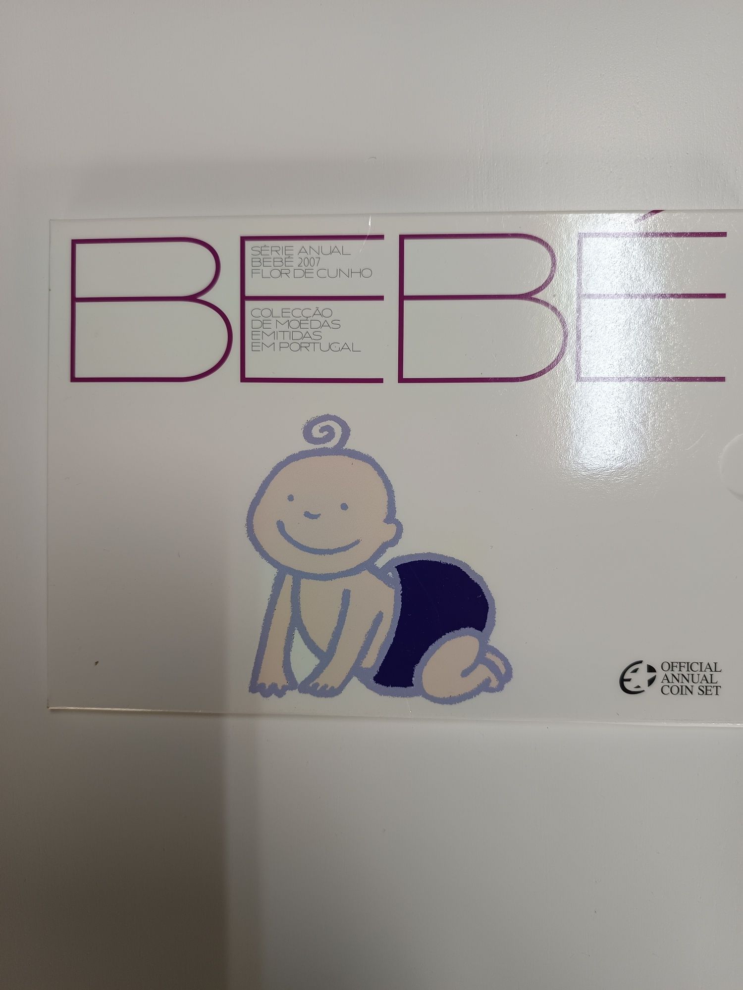 Coleção moedas Bebê 2007 prata proof