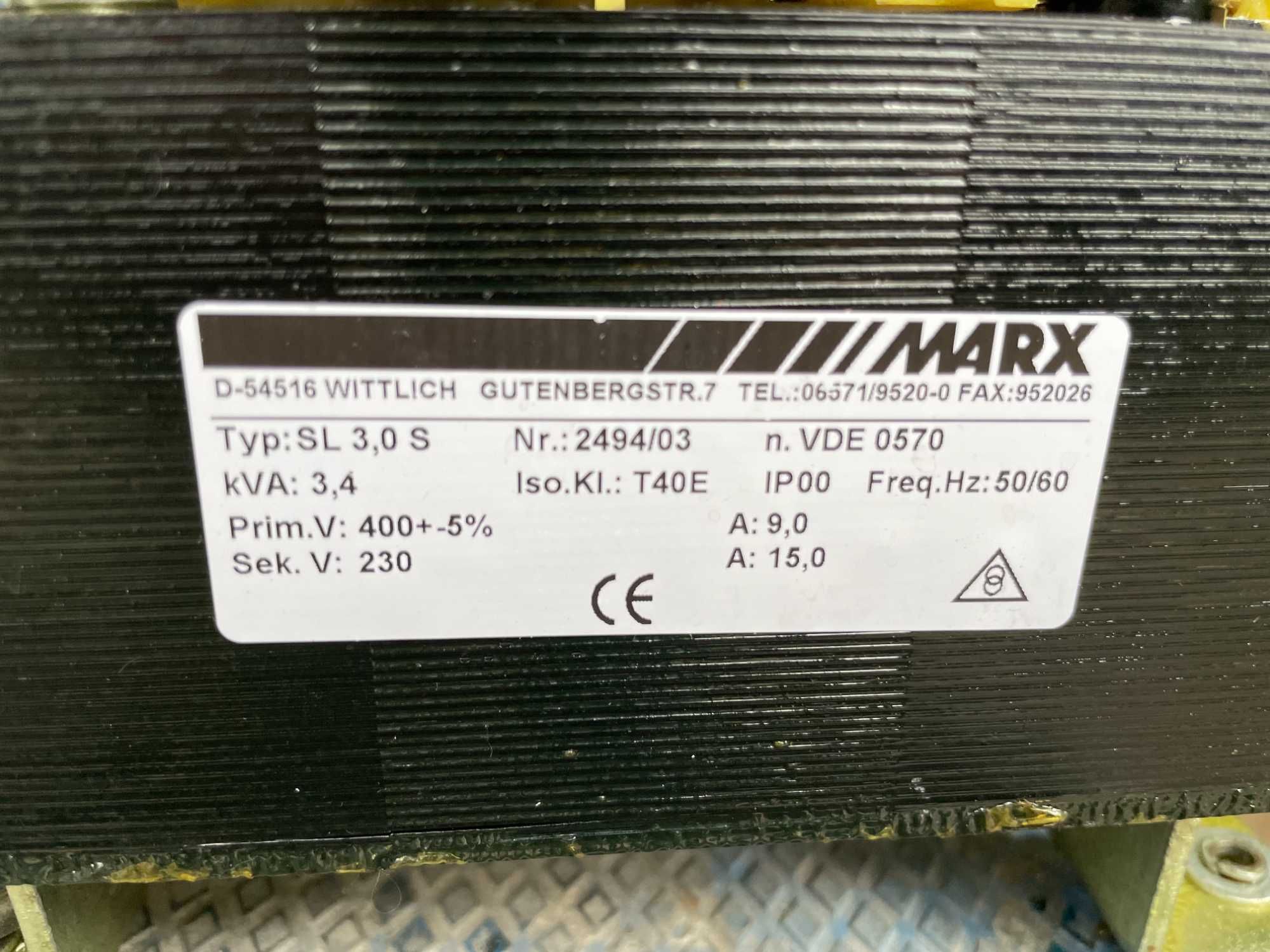 Transformator jednofazowy 3,4kVA  400/230V