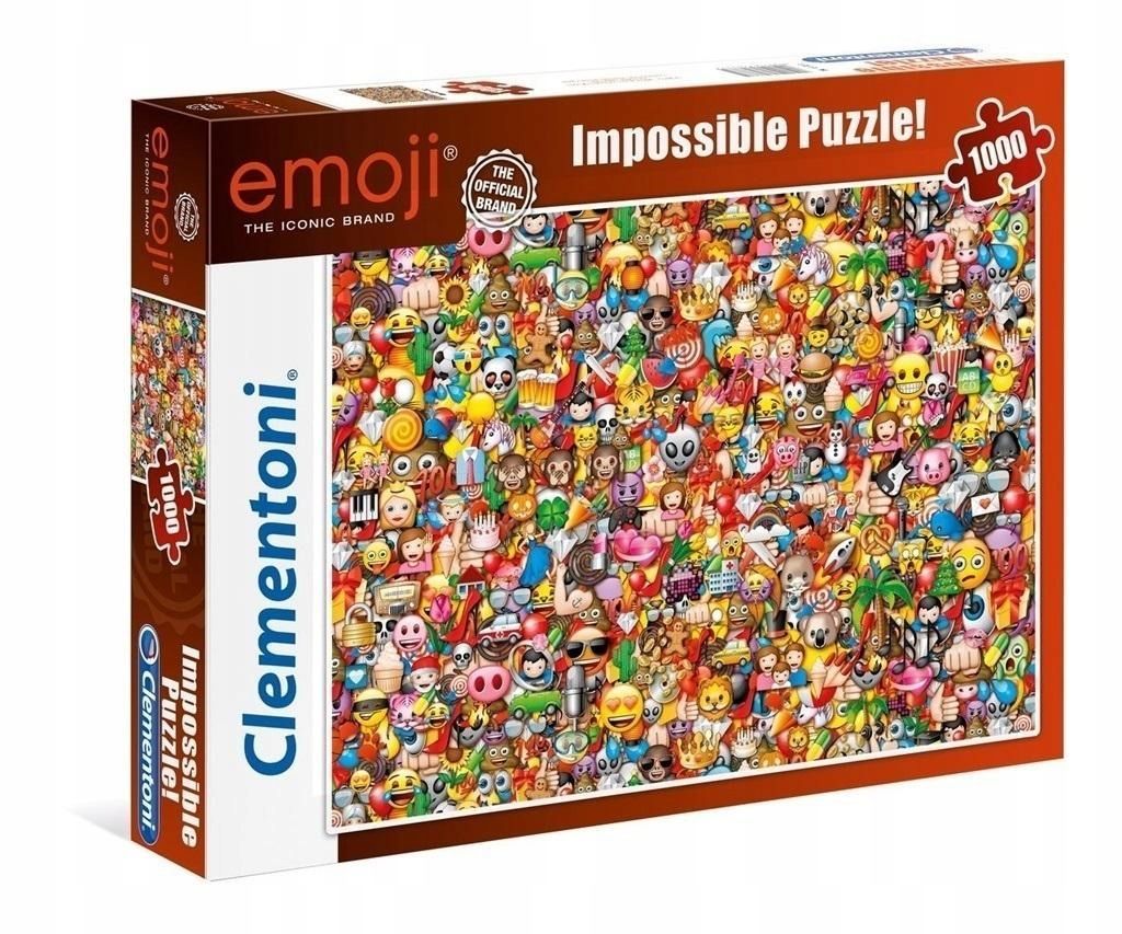 Puzzle 1000 Impossible Puzzle! Emoji, Clementoni