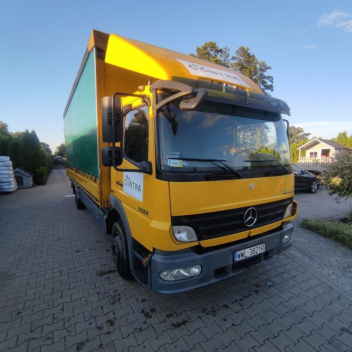 Mercedes Atego 1222, faktura VAT cena brutto,, winda, firanka, plandek