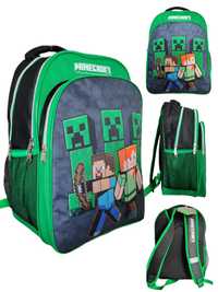 Plecak Szkolny Trzy Komorowy Dziecięcy Minecraft