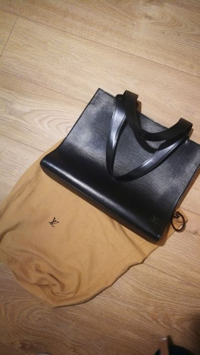 Louis Vuitton Black Epi Leather Gemeaux Tote