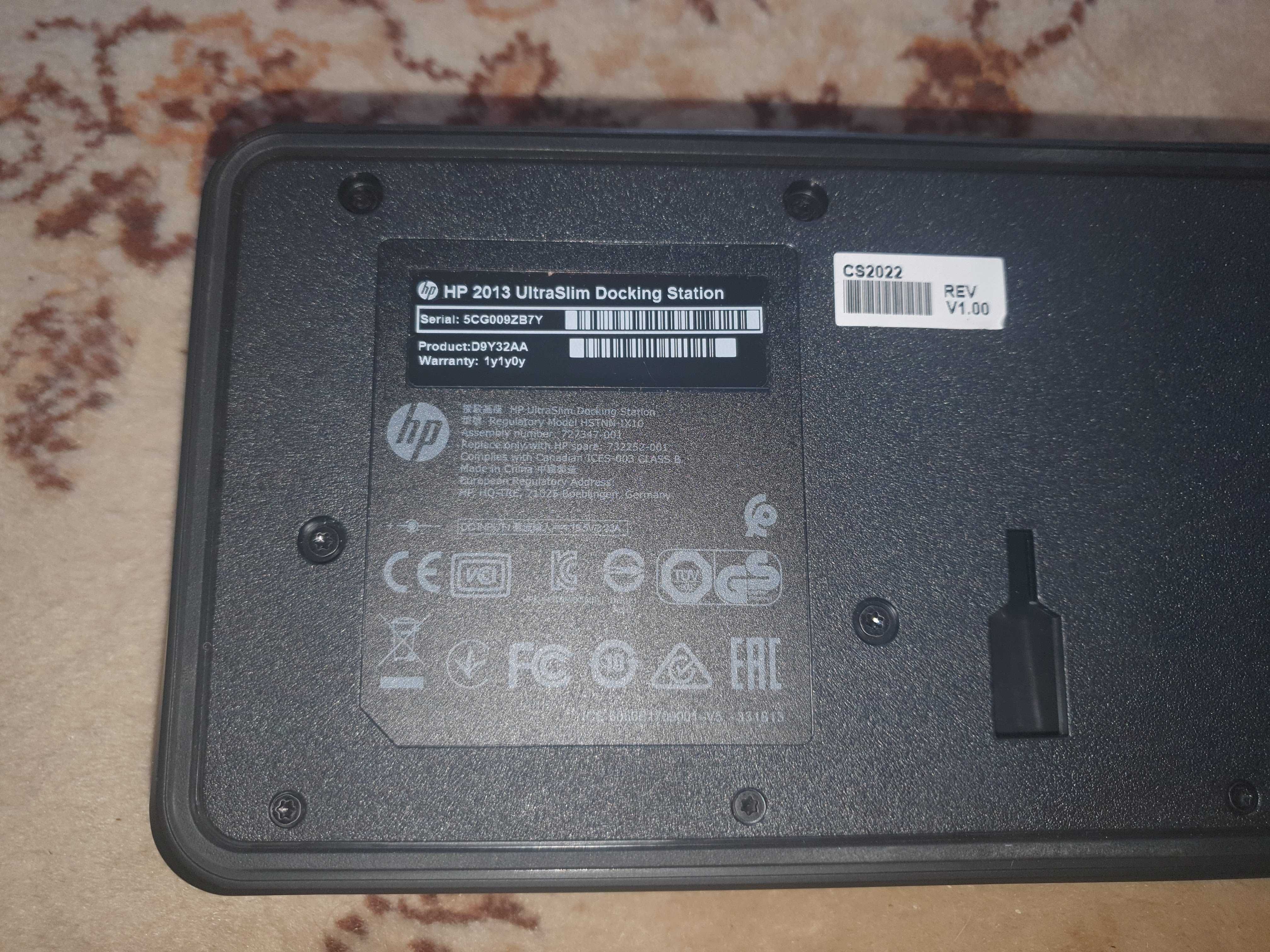 HP 2013 Ultraslim Docking Station HSTNN-IX10.
Відмінний стан.