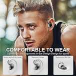 Słuchawki czarne  BLUETOOTH Q38