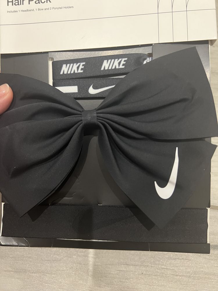 Nike набор для волос повязка резинка бант оригинал