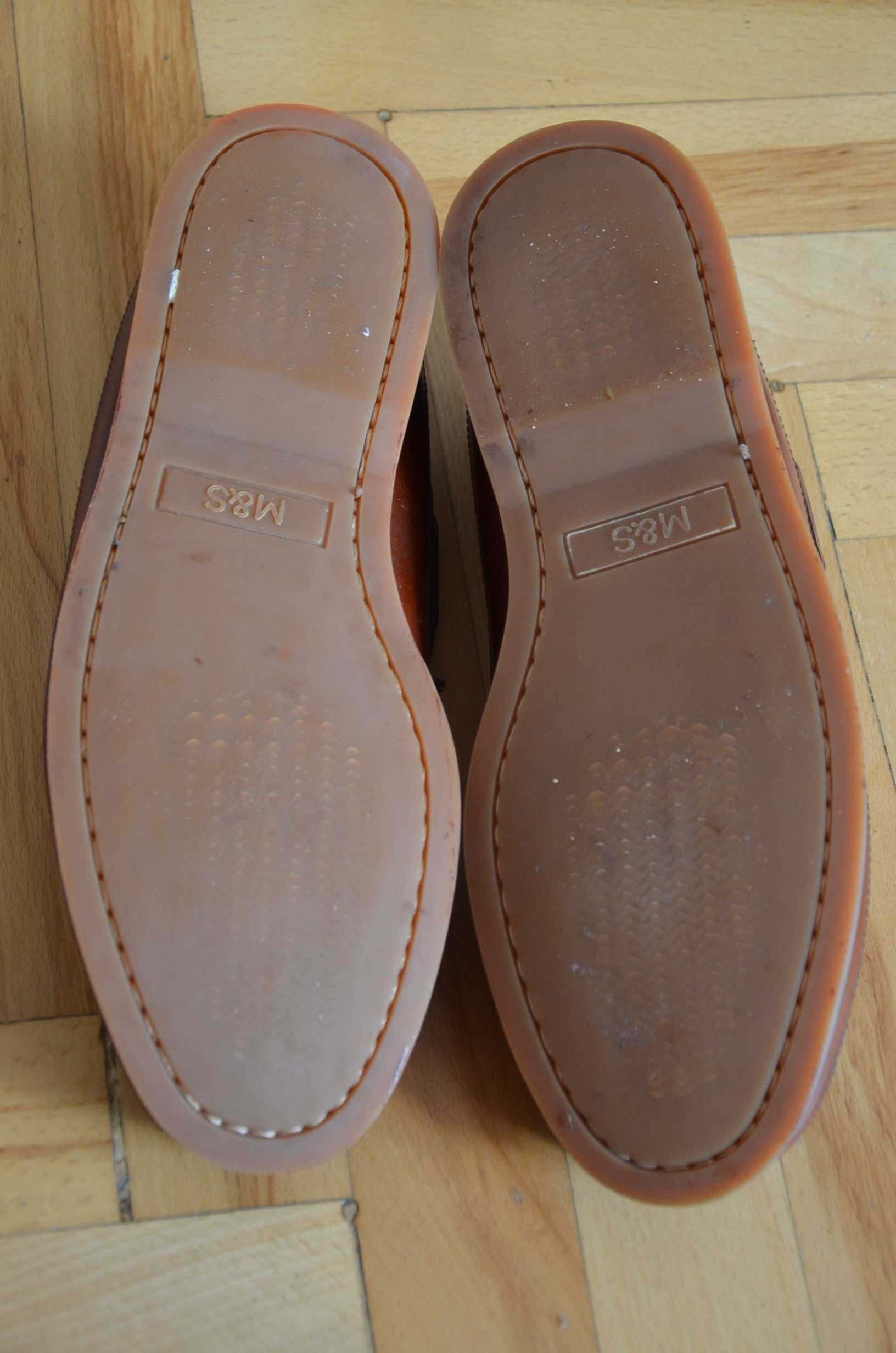 Buty mokasyny Marks&Spencer UK8 wkł.27,5 skórzane superstan