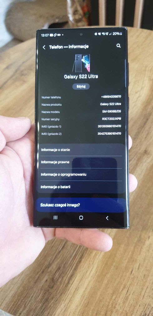 Samsung Galaxy S22 ultra  11 miesięcy gwarancji Idealny