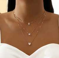 Ожерелье с камнями цепочка намисто ланцюжок