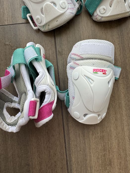 Роликовые коньки раздвижные Reaction Galaxy (28-31) + защита