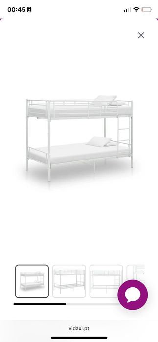 Beliche metal branco