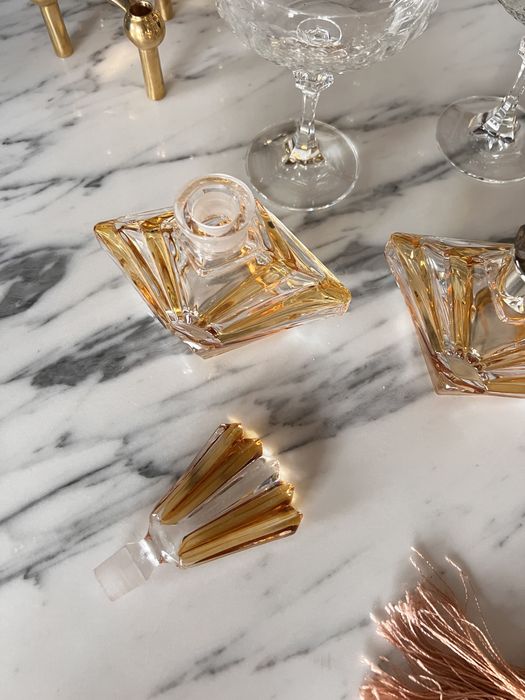 Zestaw Art Deco 1930 Echt Bleikristall kryształ ołowiowy kryształowy