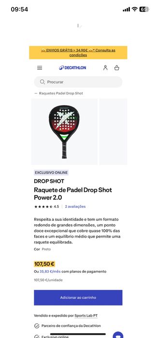Raquetes padel como novas mp intressados