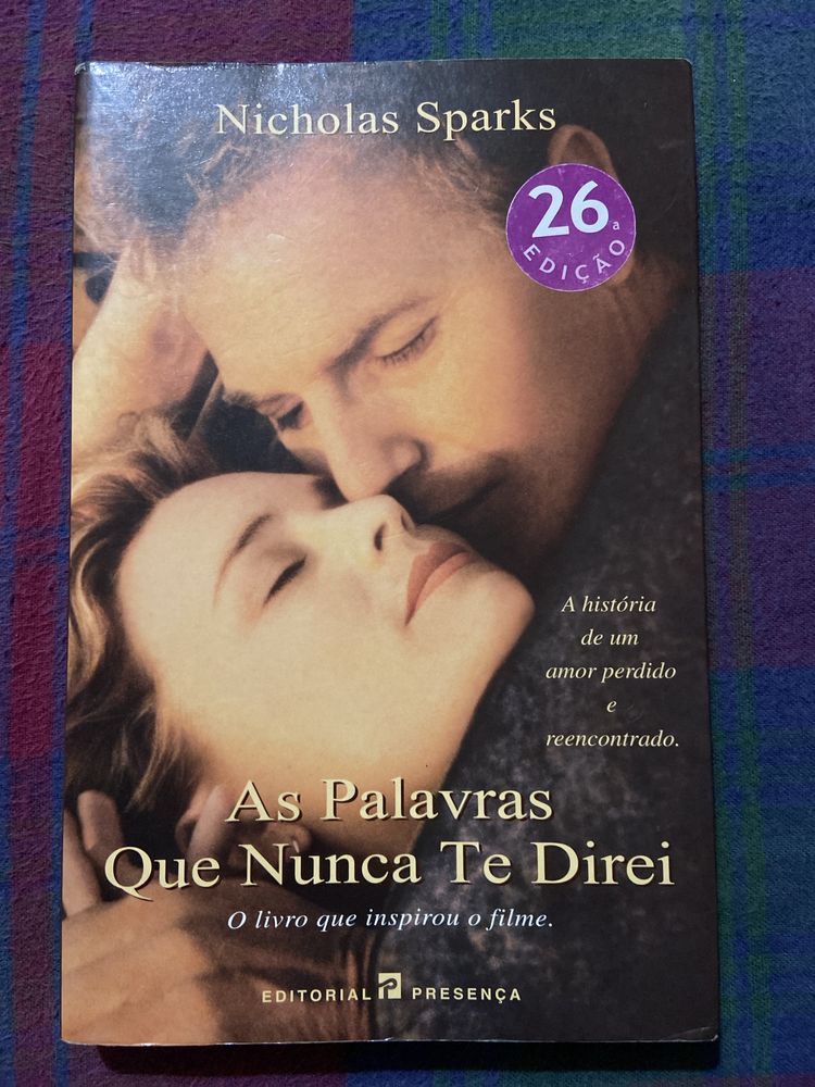 Livro As Palavras que nunca te direi - Nicholas Sparks