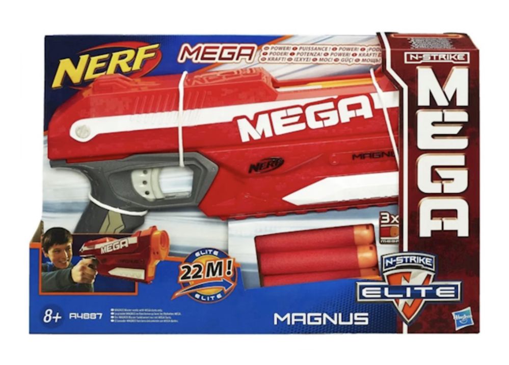 Nerf pistolet N-strike elite Mega Magnus A4887