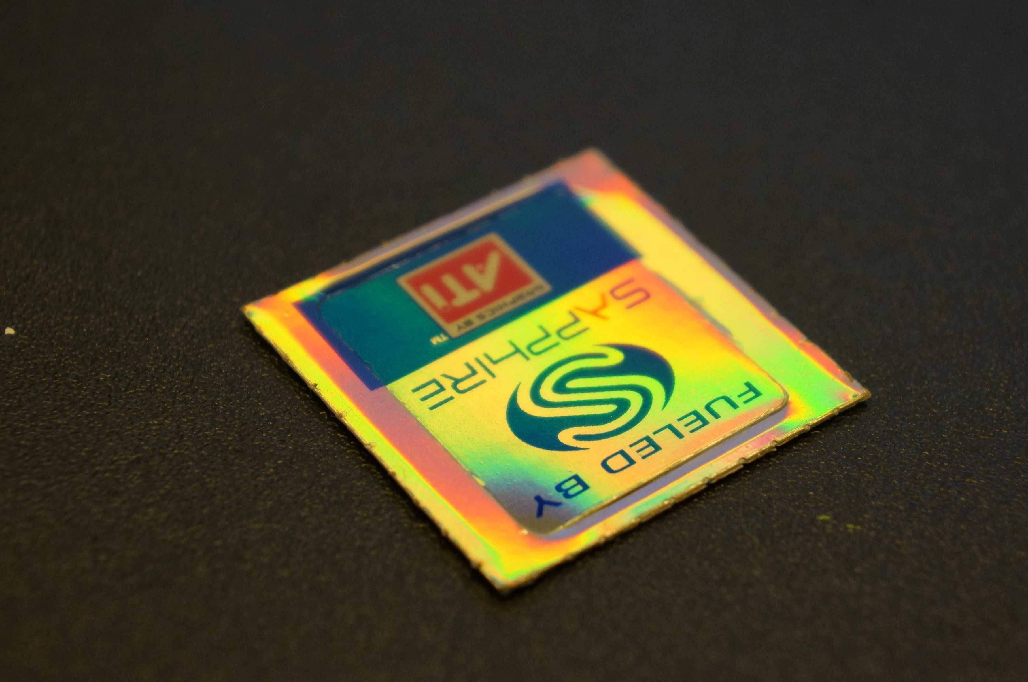 Naklejka na komputer - ATI Sapphire - retro hologram