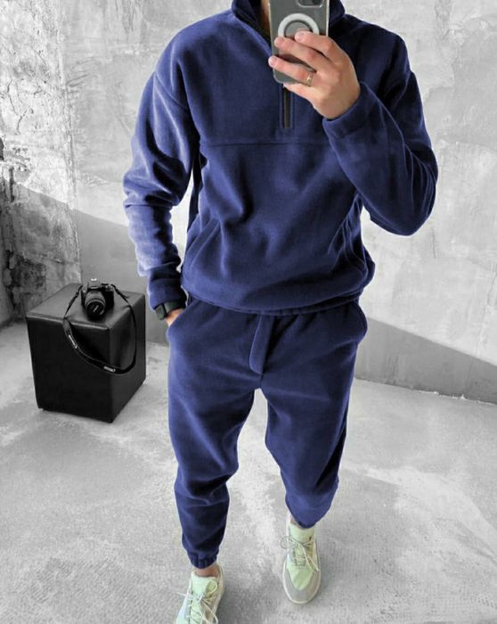 Чоловічий костюм спорт теплий флісовий полар