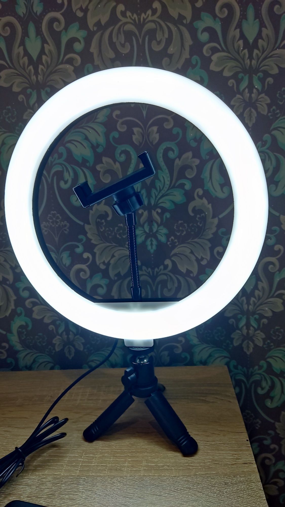 Новая кольцевая светодиодная лампа 26 см без штатива