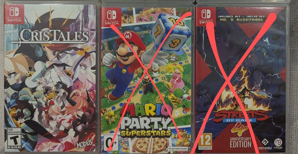 Картриджи на Nintendo switch