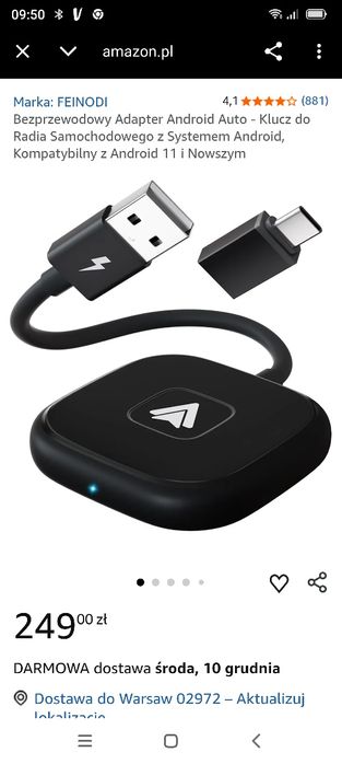 Adapter Bluetooth samochodowy