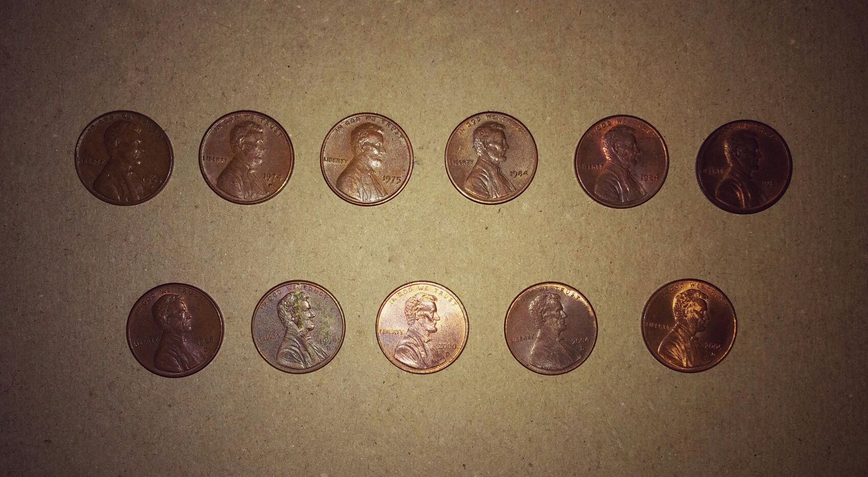 Moneta 1 cent USA 1963 - 2005 komplet