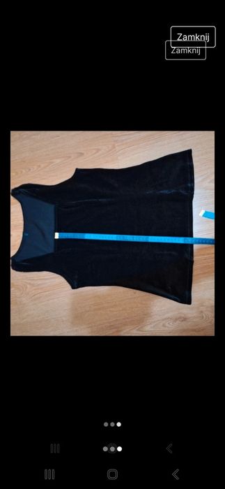 Śliczna sylwestrowa bluzka z aksamitu.