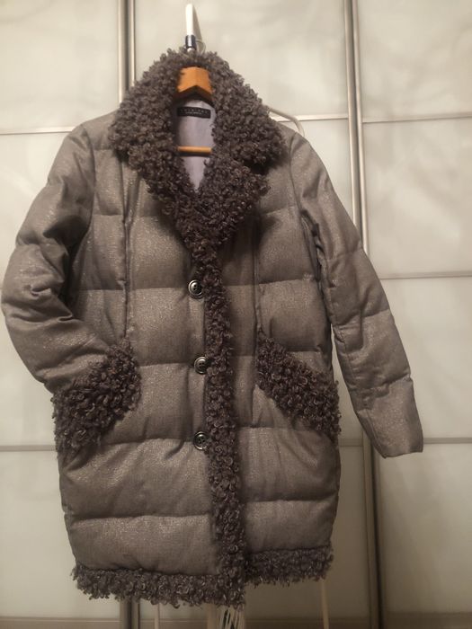 Куртка зимова з каракулем штучним