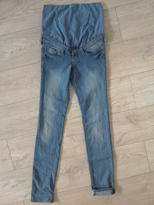 Spodnie ciążowe XS S Hm Mama Slim 34 jeans