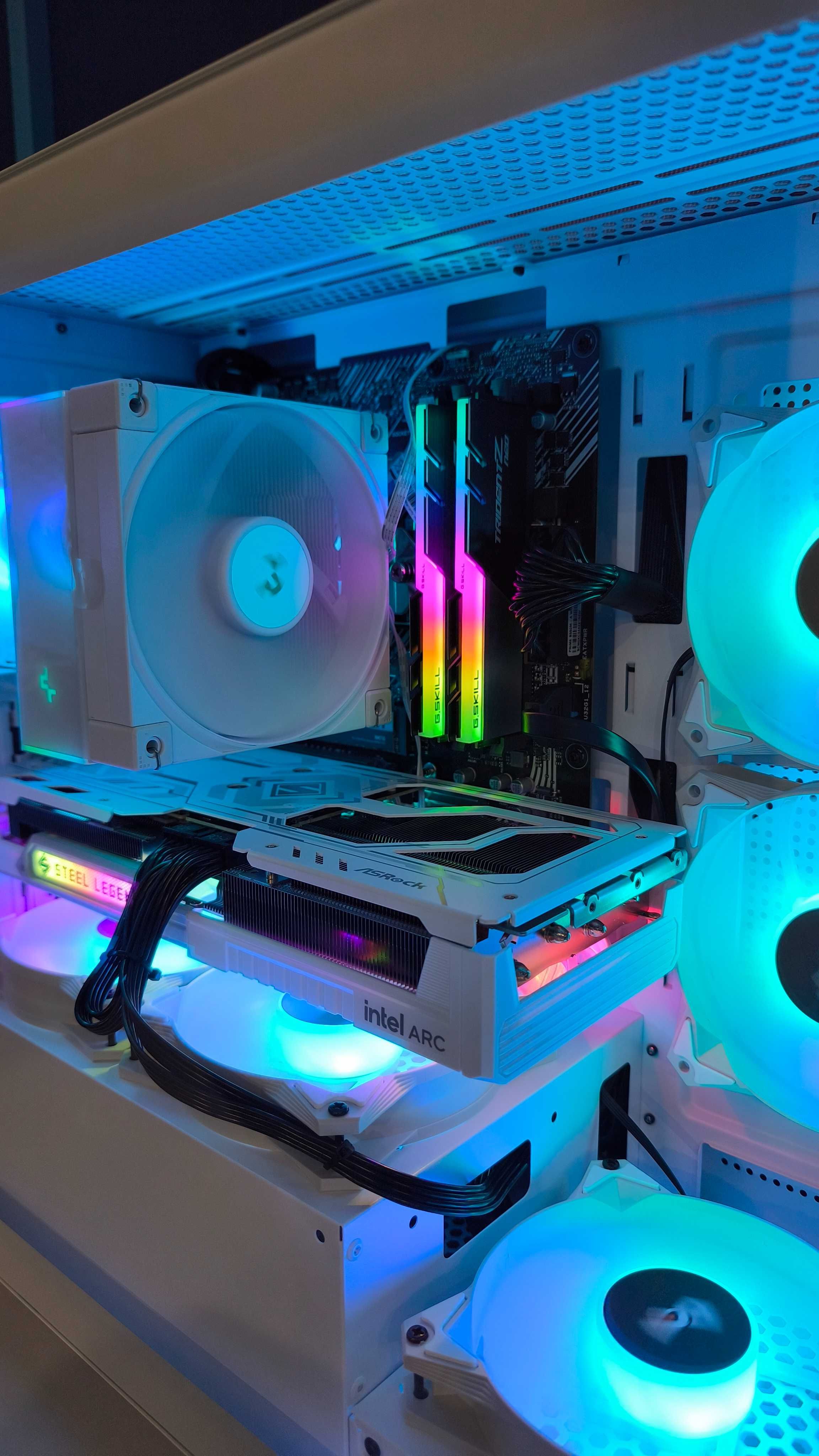 Komputer do gier Ryzen 5 Intel B580 16RAM SSD ARGB Raty