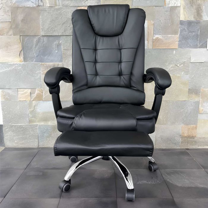 Кресло офисное компюторное с подставкой для ног крісло офісне стул