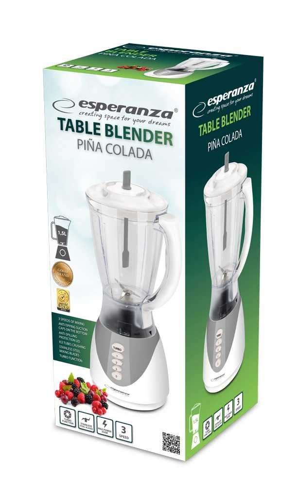 Blender kielichowy Esperanza Pina Colada 350 W biały