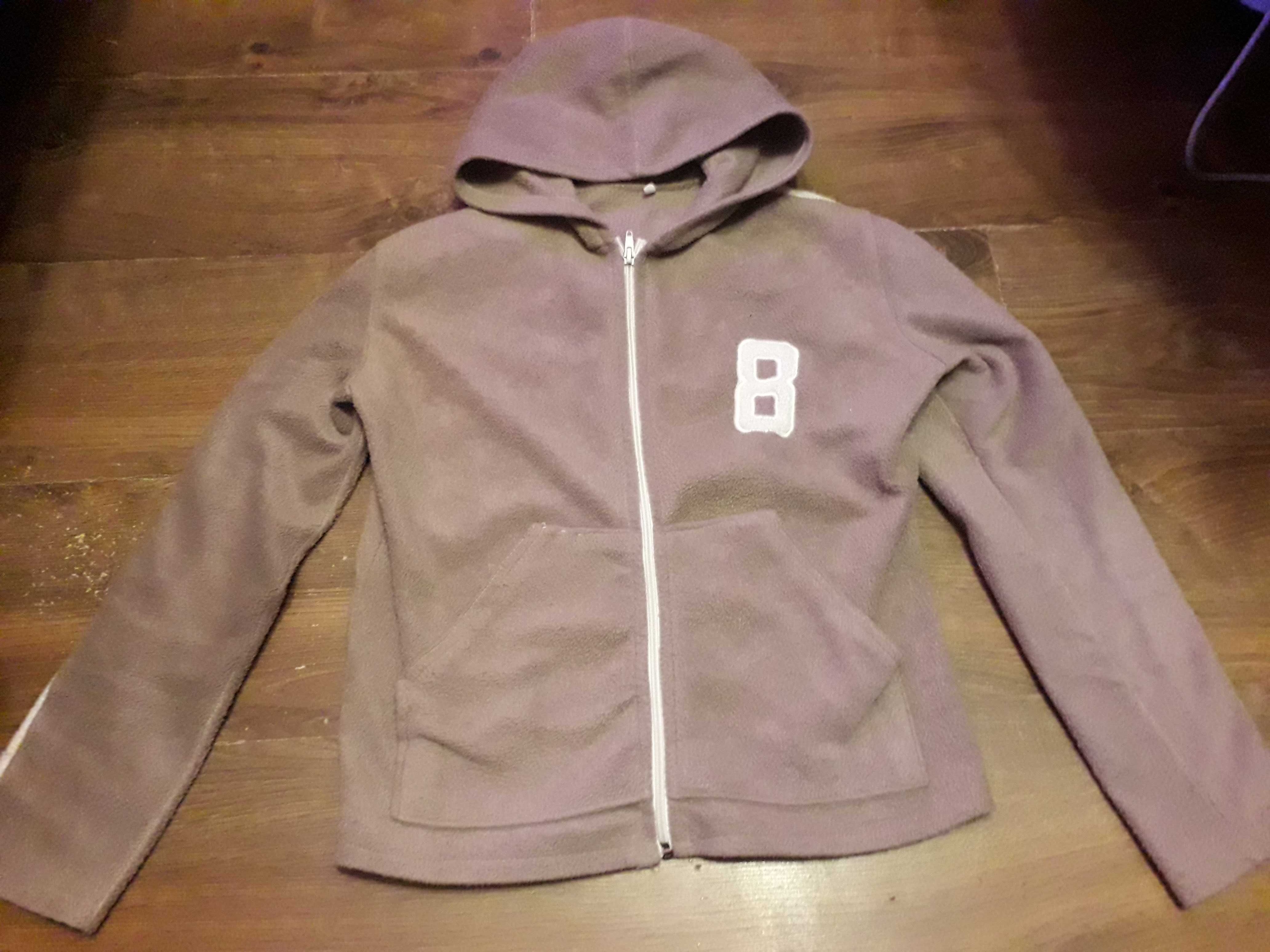 bluza z kapturem ocieplana polar