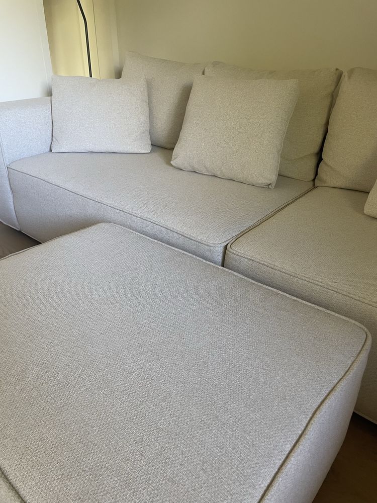 Sofa Branco Moderno Novo